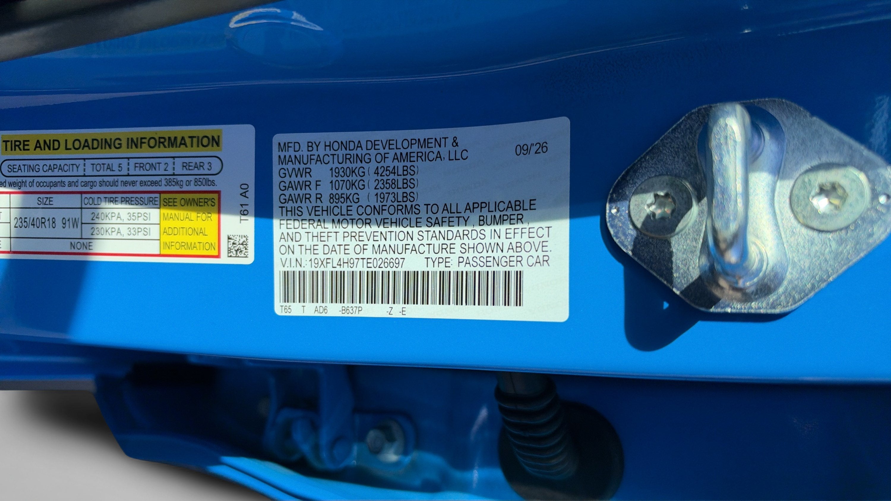 2026 Honda Civic Hybrid Sport Touring