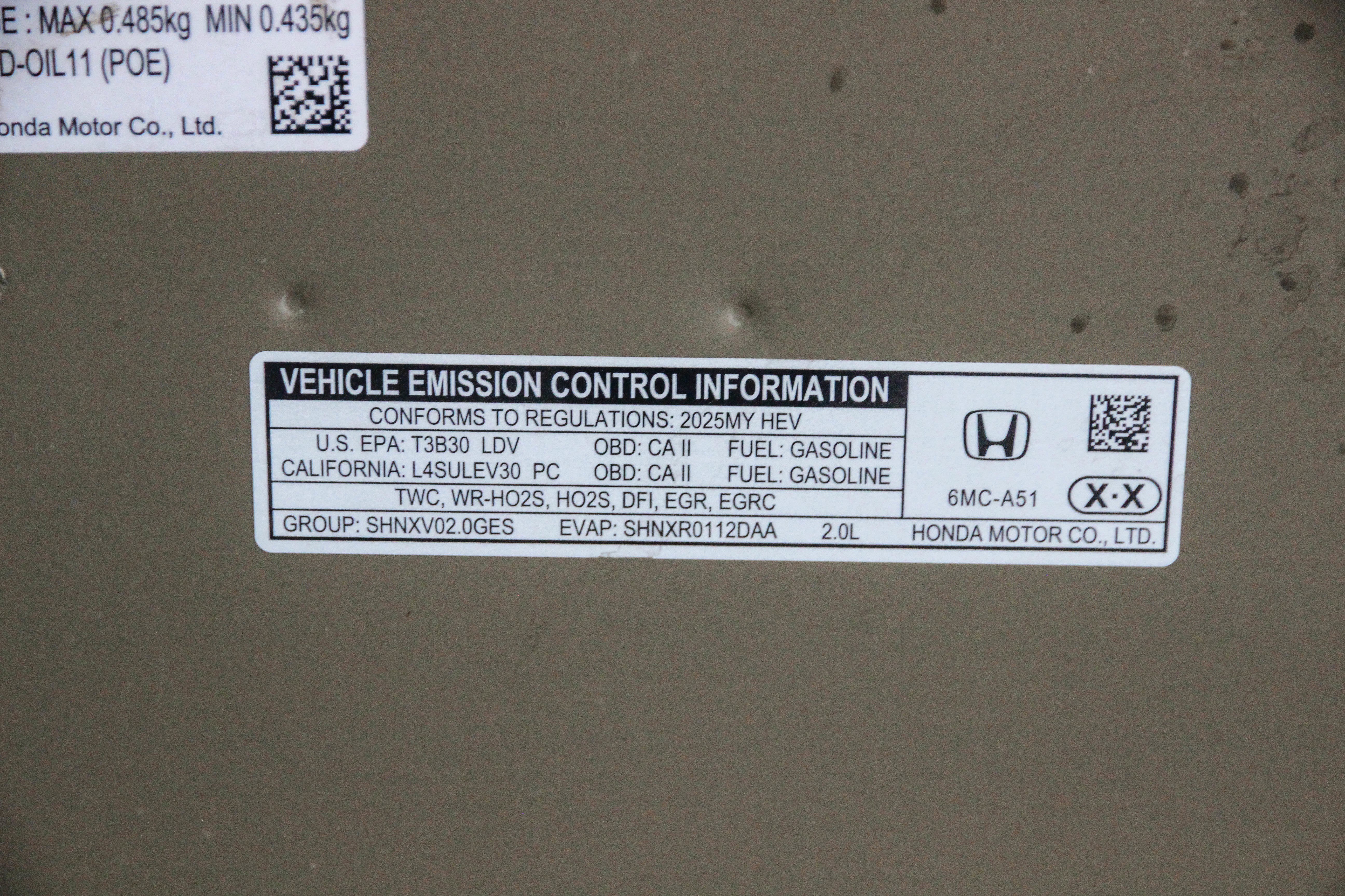 2025 Honda Civic Hybrid Sport Touring