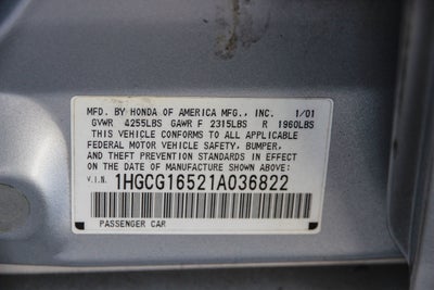 2001 Honda Accord EX w/Leather