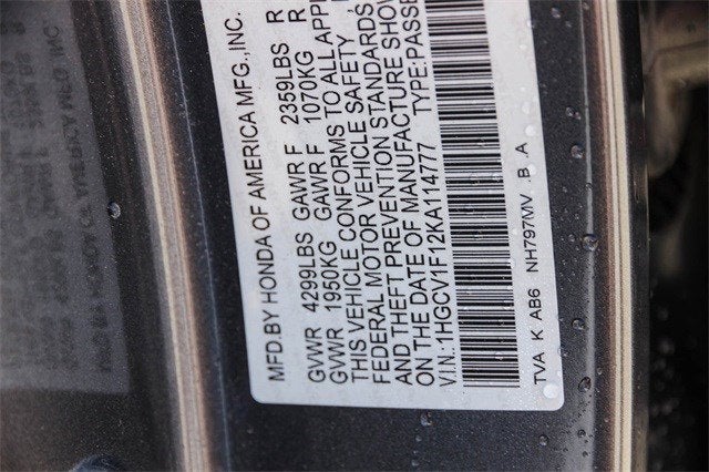 2019 Honda Accord LX 1.5T