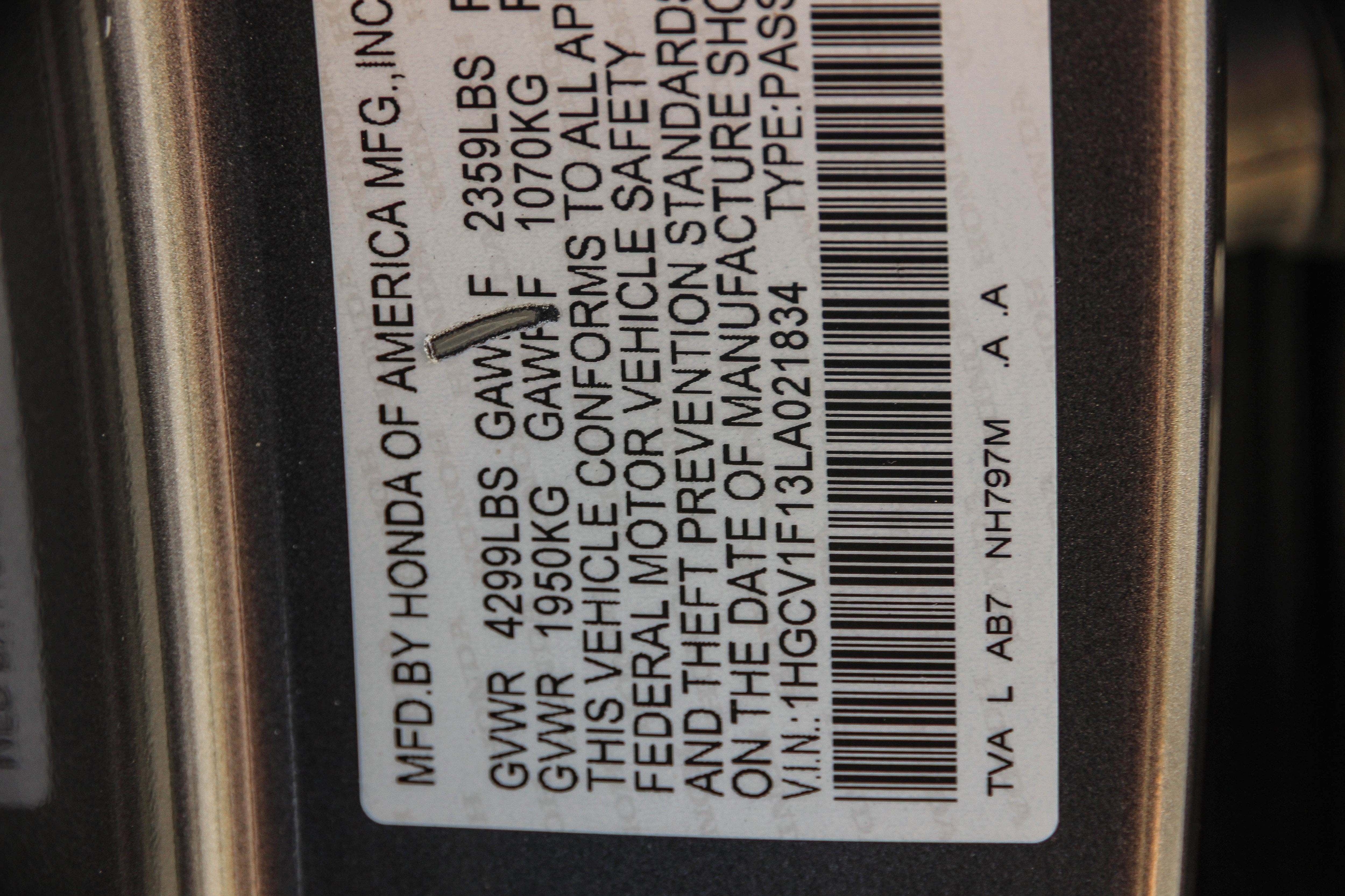 2020 Honda Accord LX