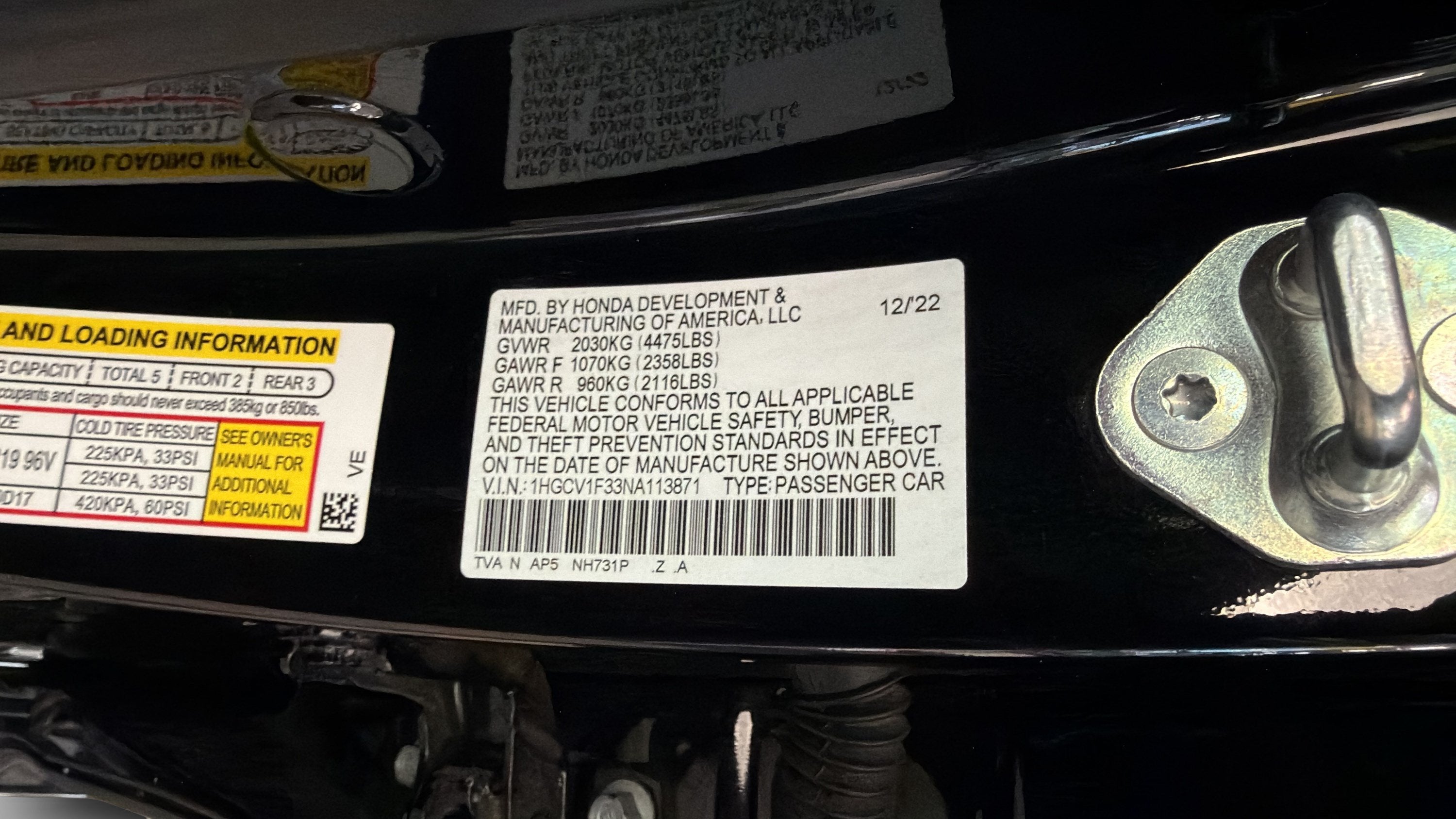 2022 Honda Accord Sport