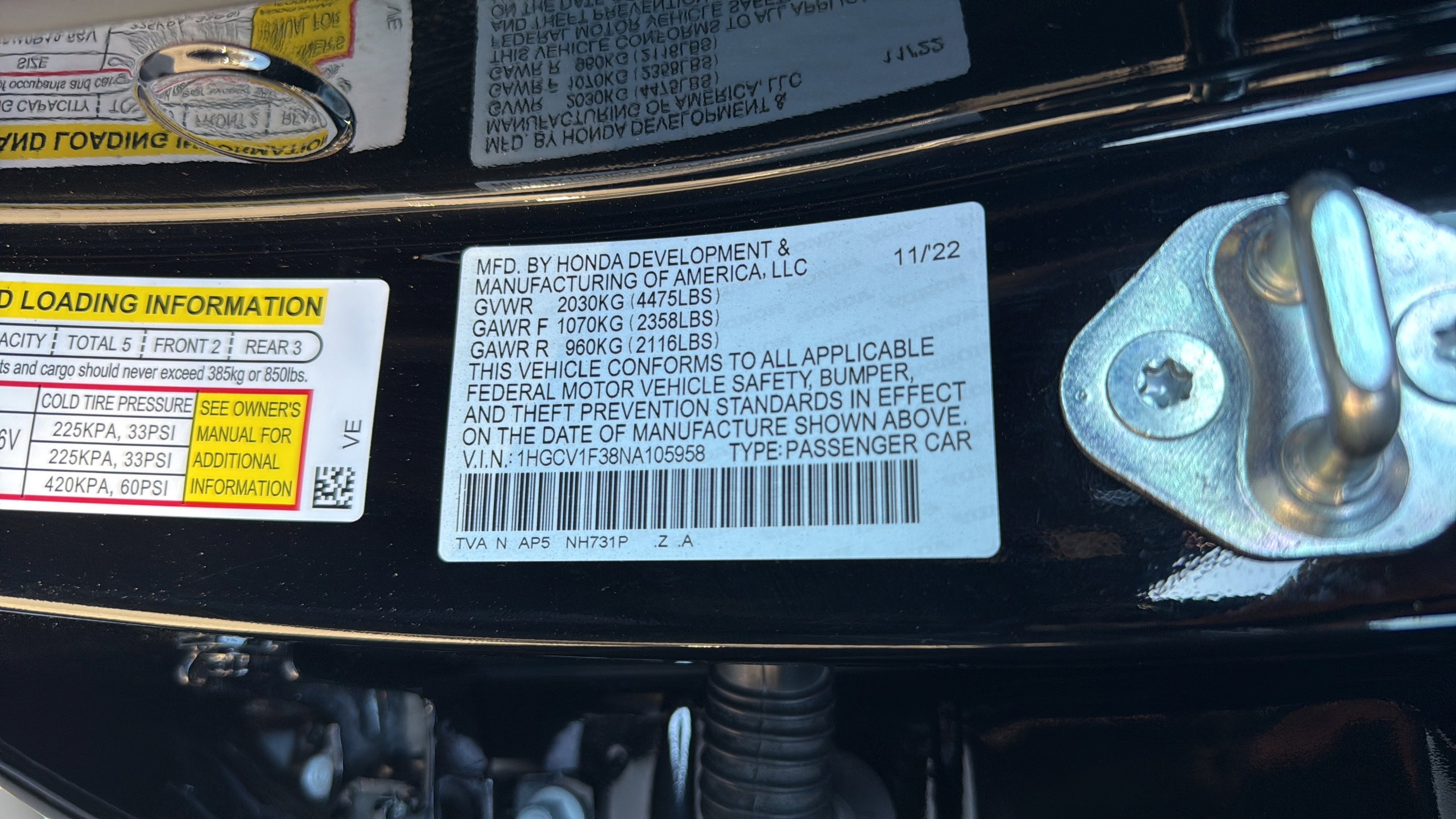 2022 Honda Accord Sport