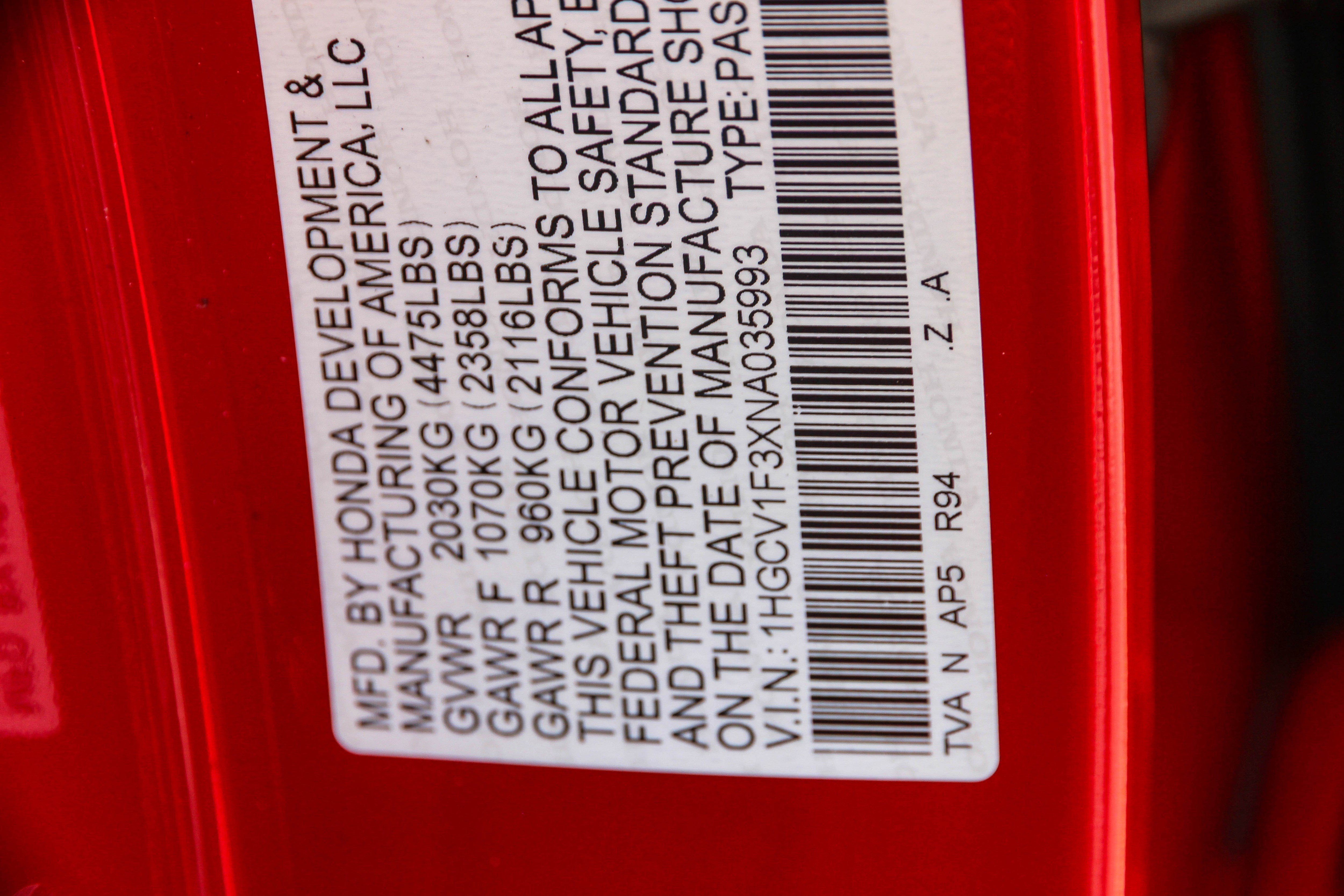 2022 Honda Accord Sport