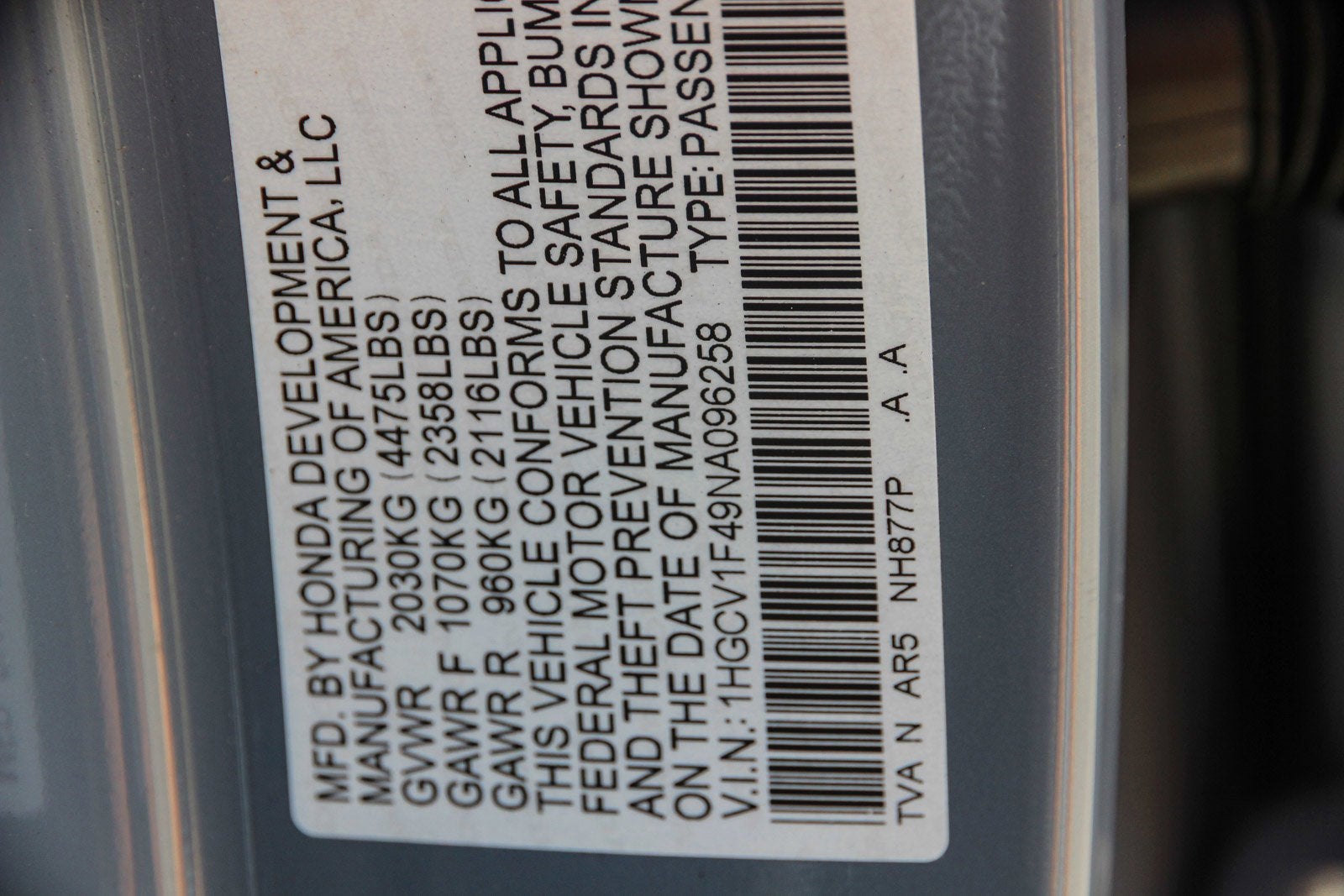 2022 Honda Accord Sport SE