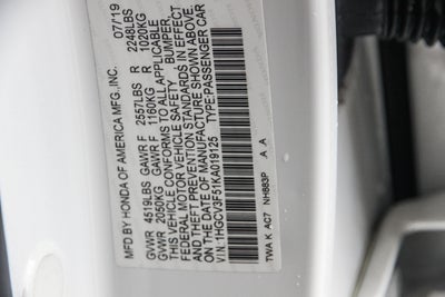 2019 Honda Accord EX-L