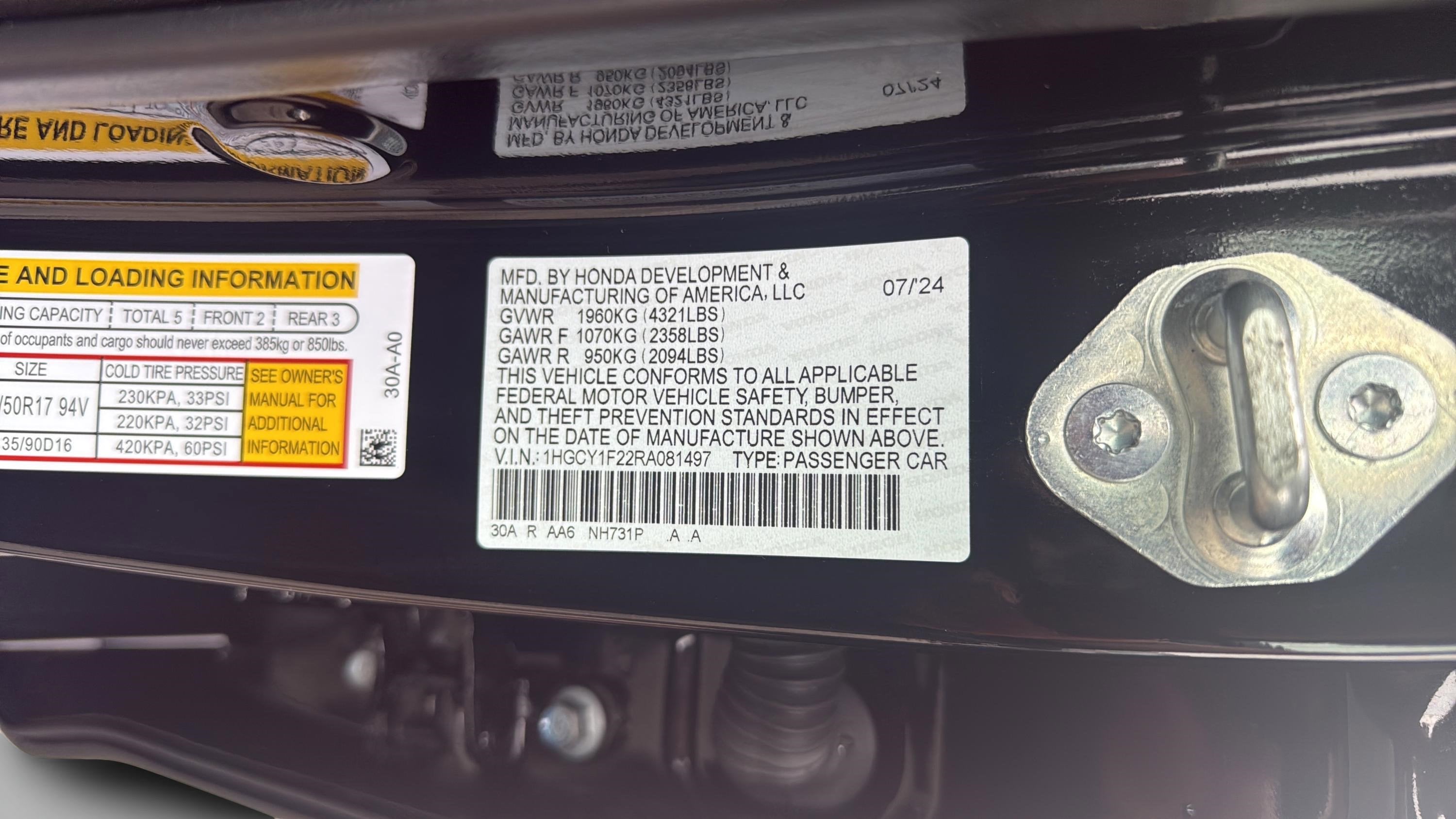 2024 Honda Accord LX