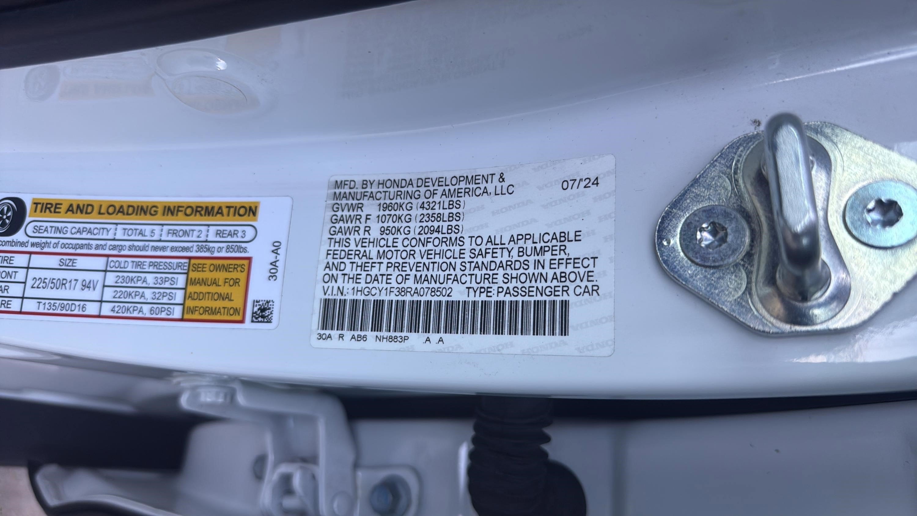 2024 Honda Accord EX