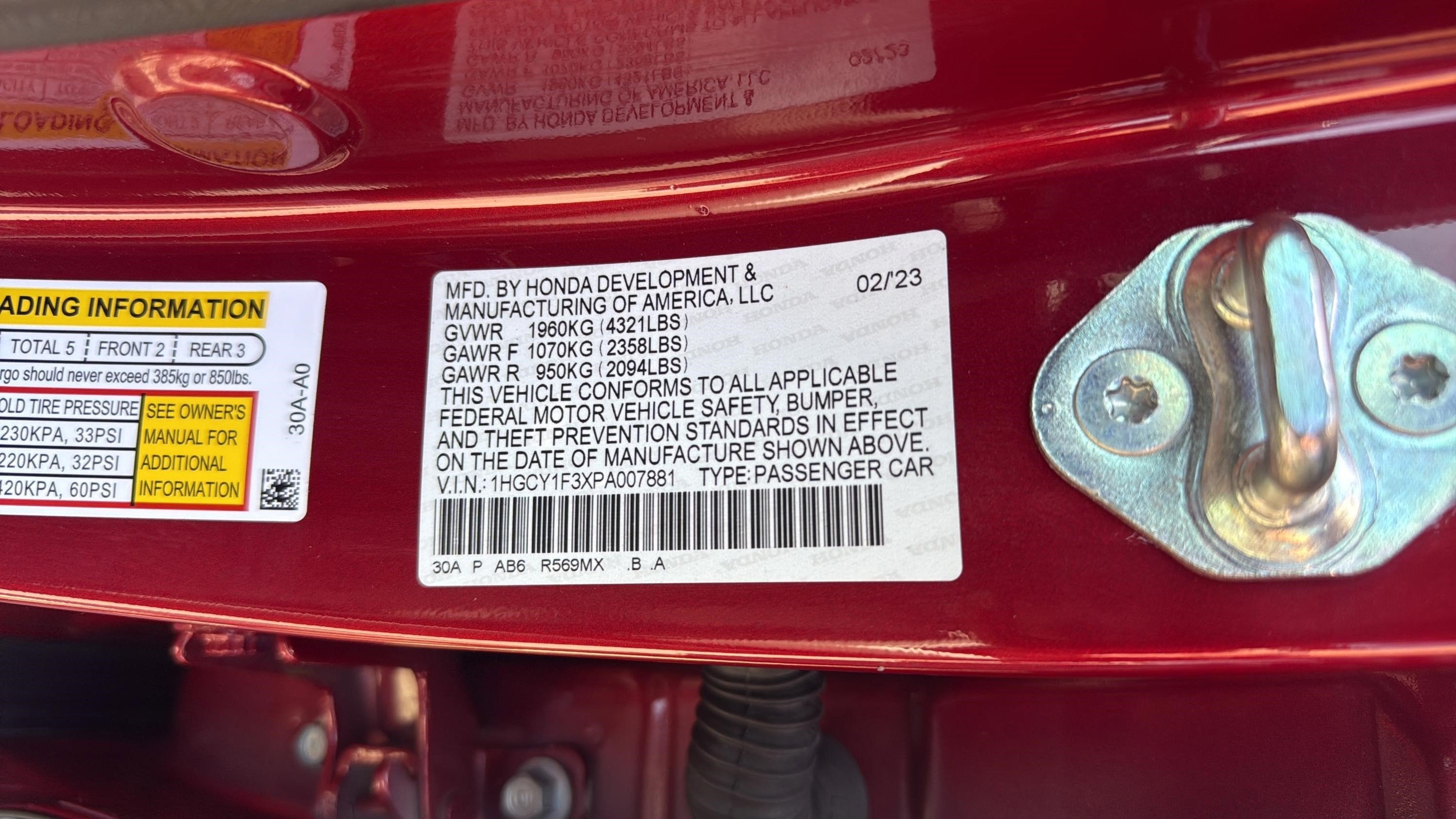 2023 Honda Accord EX