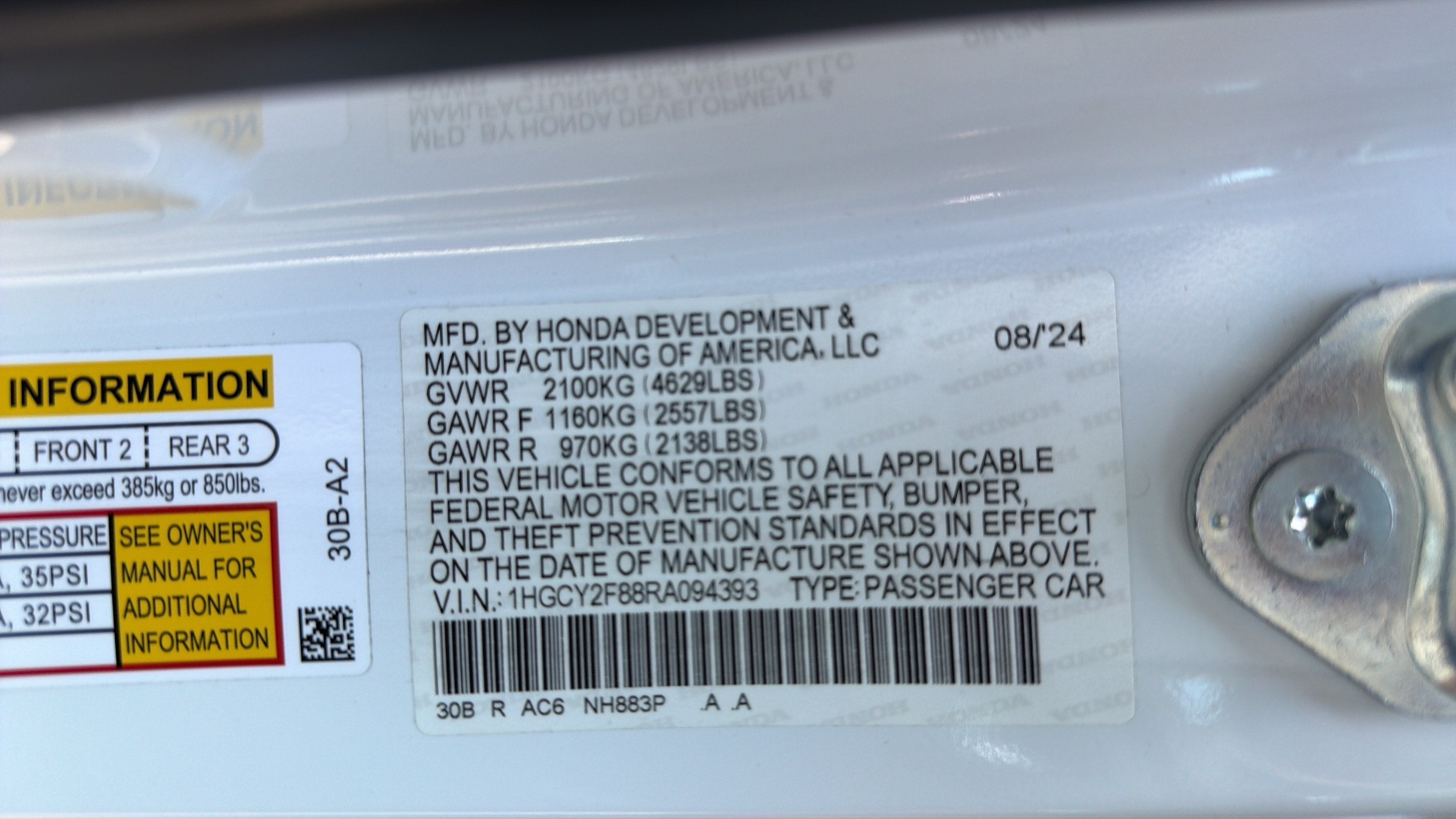 2024 Honda Accord Touring