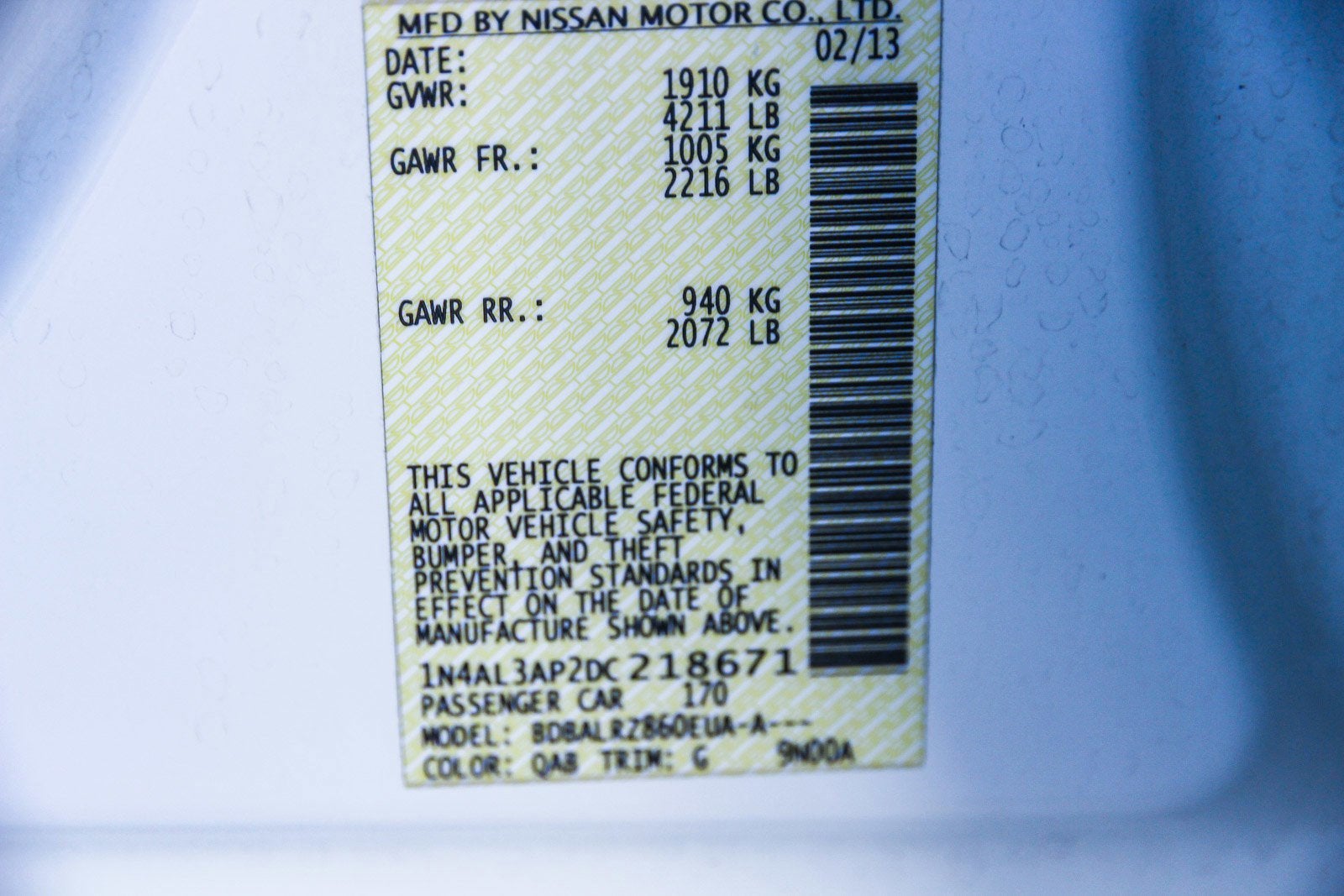 2013 Nissan Altima 2.5 S