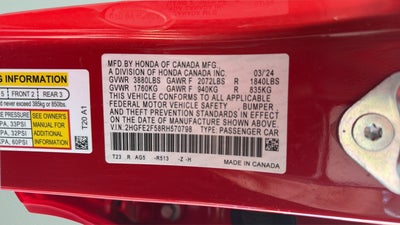 2024 Honda Civic Sport