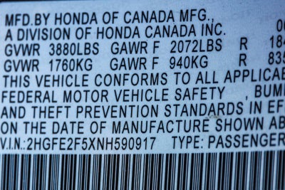 2022 Honda Civic Sport