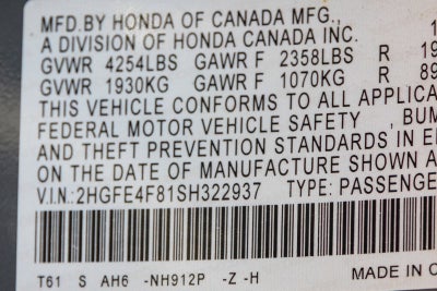 2025 Honda Civic Hybrid Sport