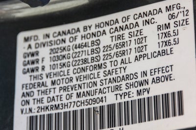 2012 Honda CR-V EX-L