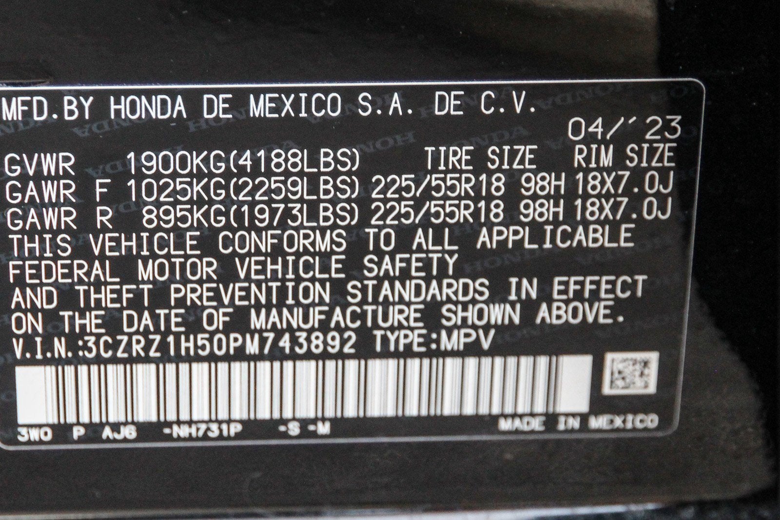 2023 Honda HR-V Sport