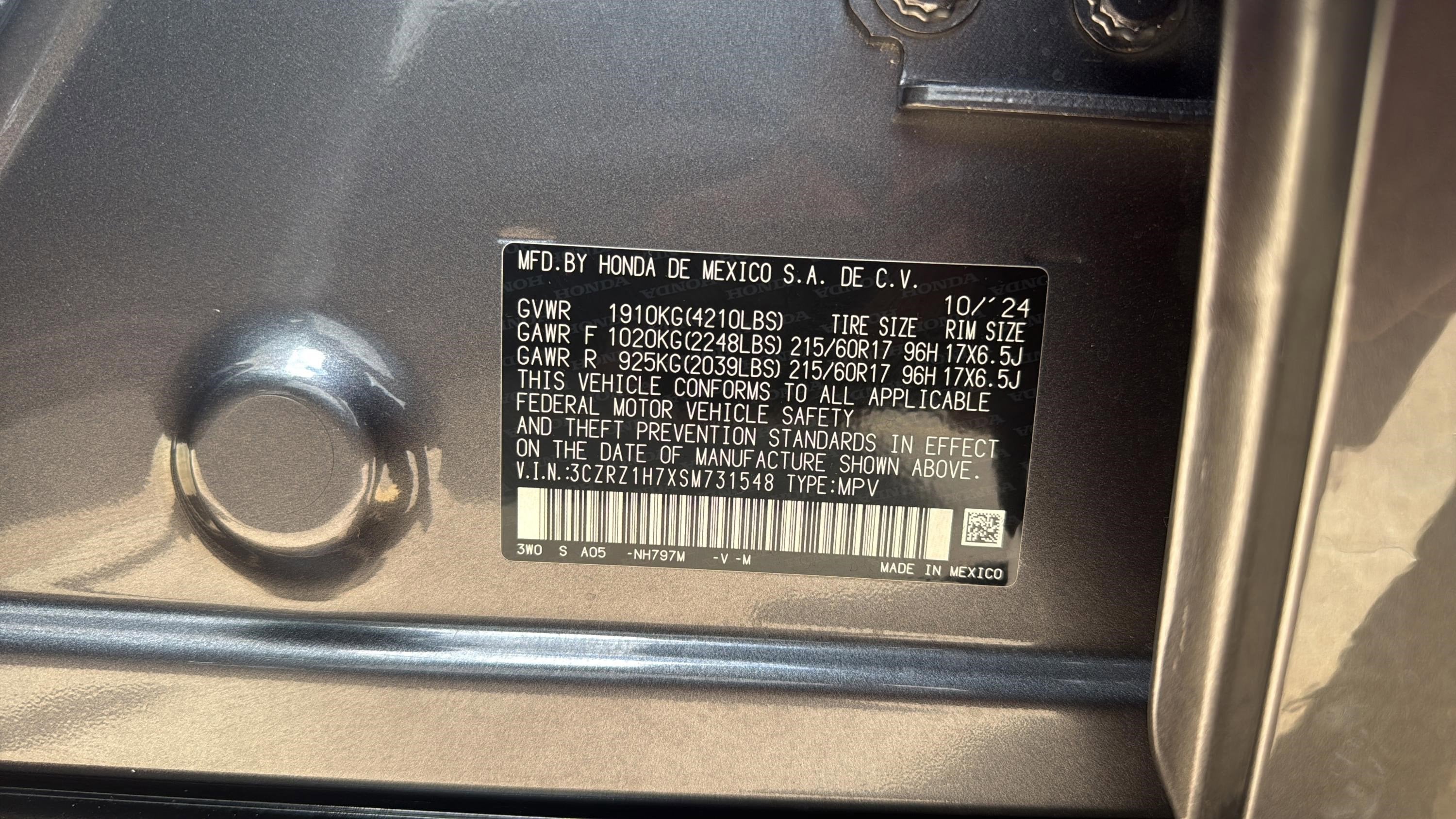 2025 Honda HR-V EX-L