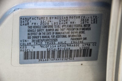 2017 Nissan Sentra SR