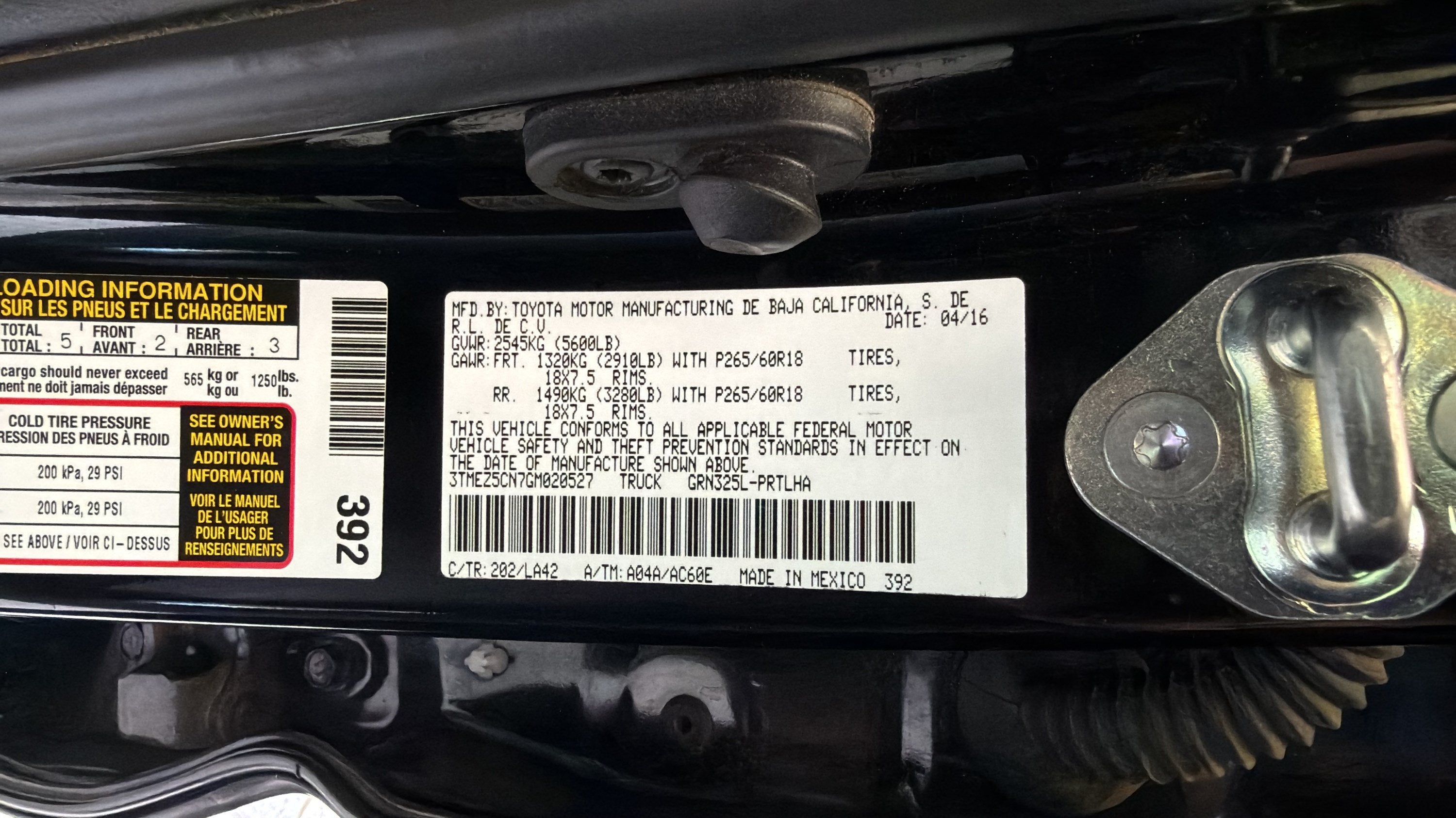 2016 Toyota Tacoma Limited