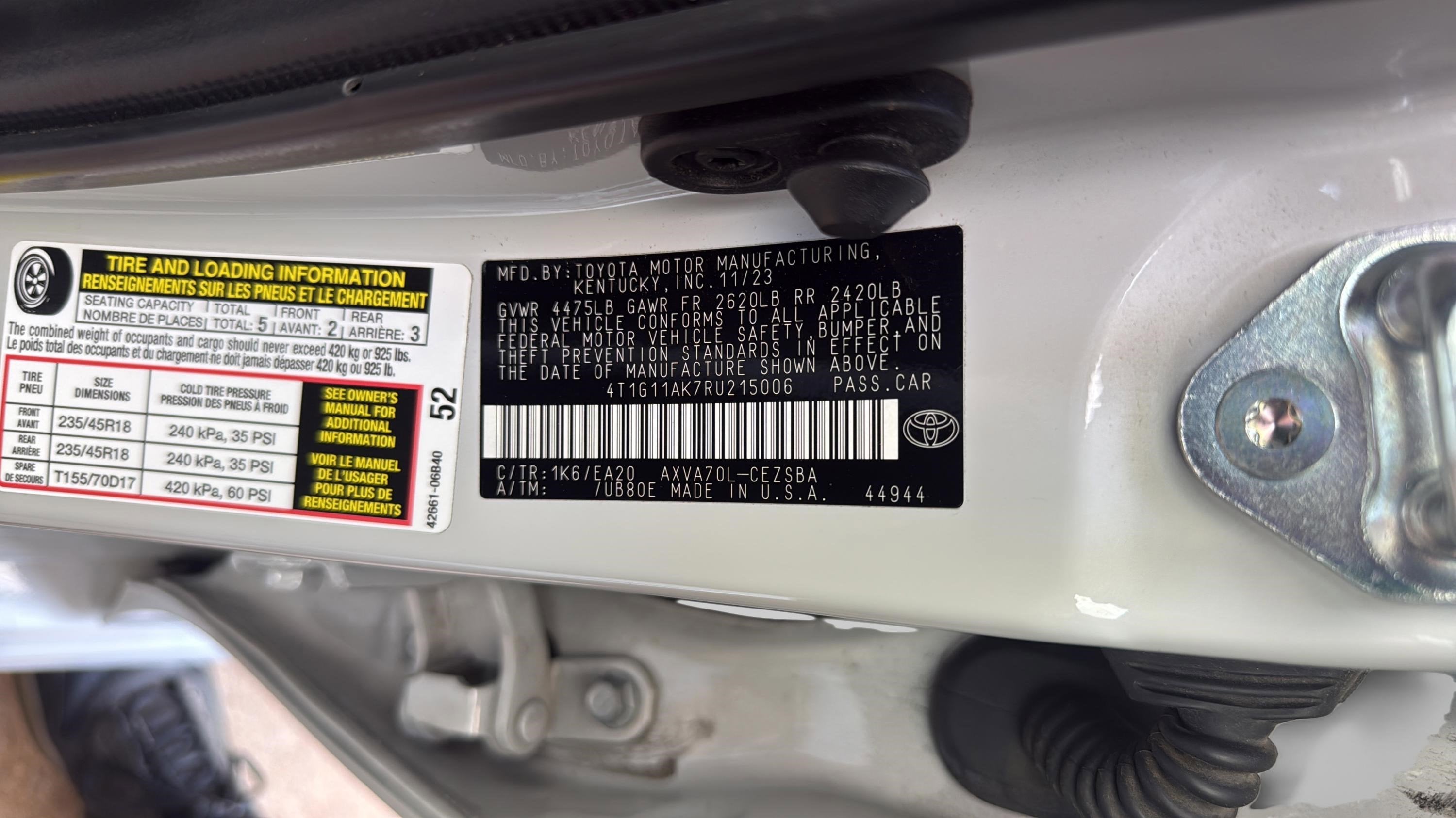 2024 Toyota Camry SE
