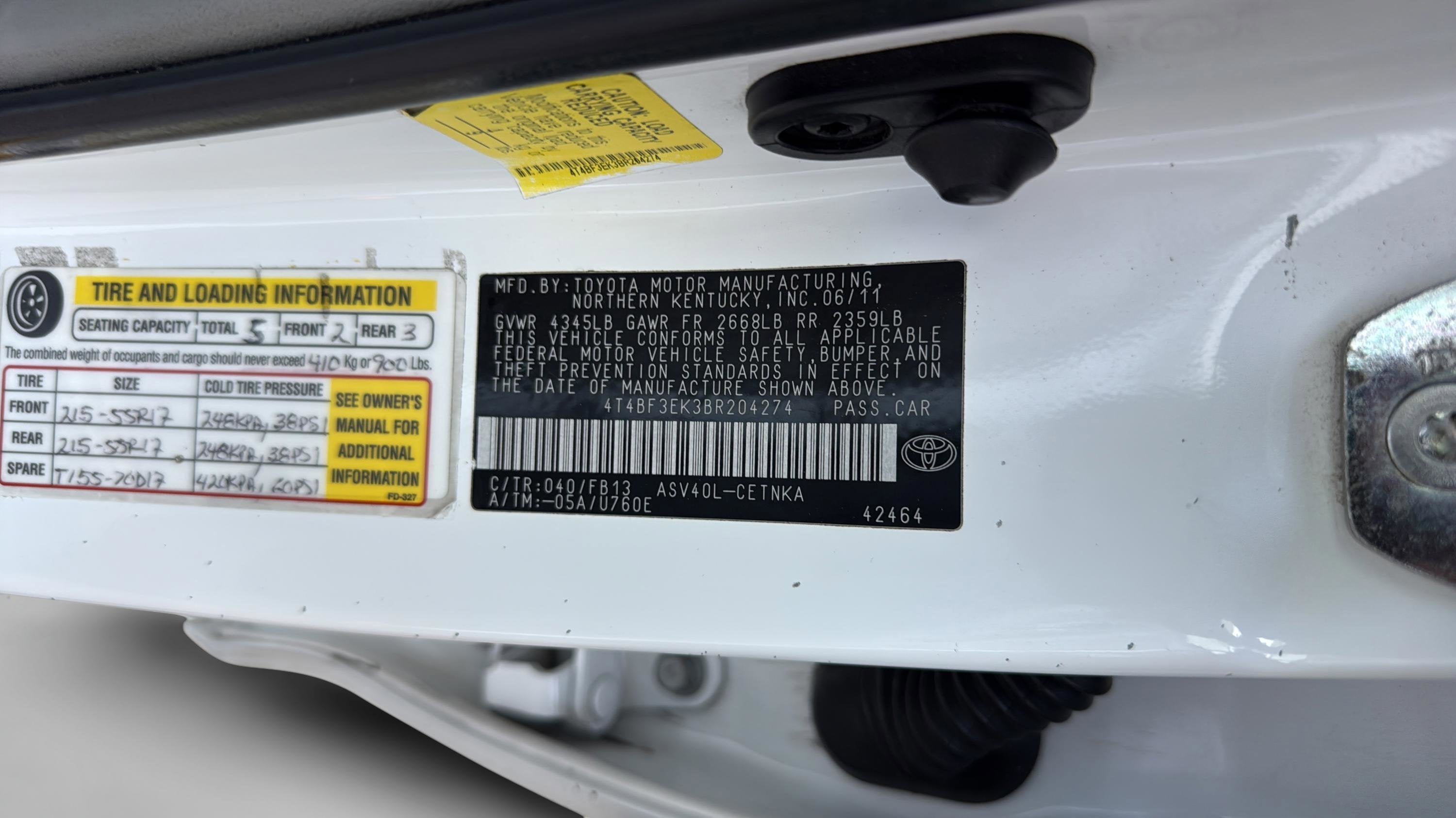 2011 Toyota Camry LE
