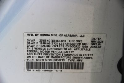 2017 Honda Pilot Touring