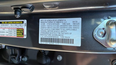 2026 Honda Ridgeline RTL