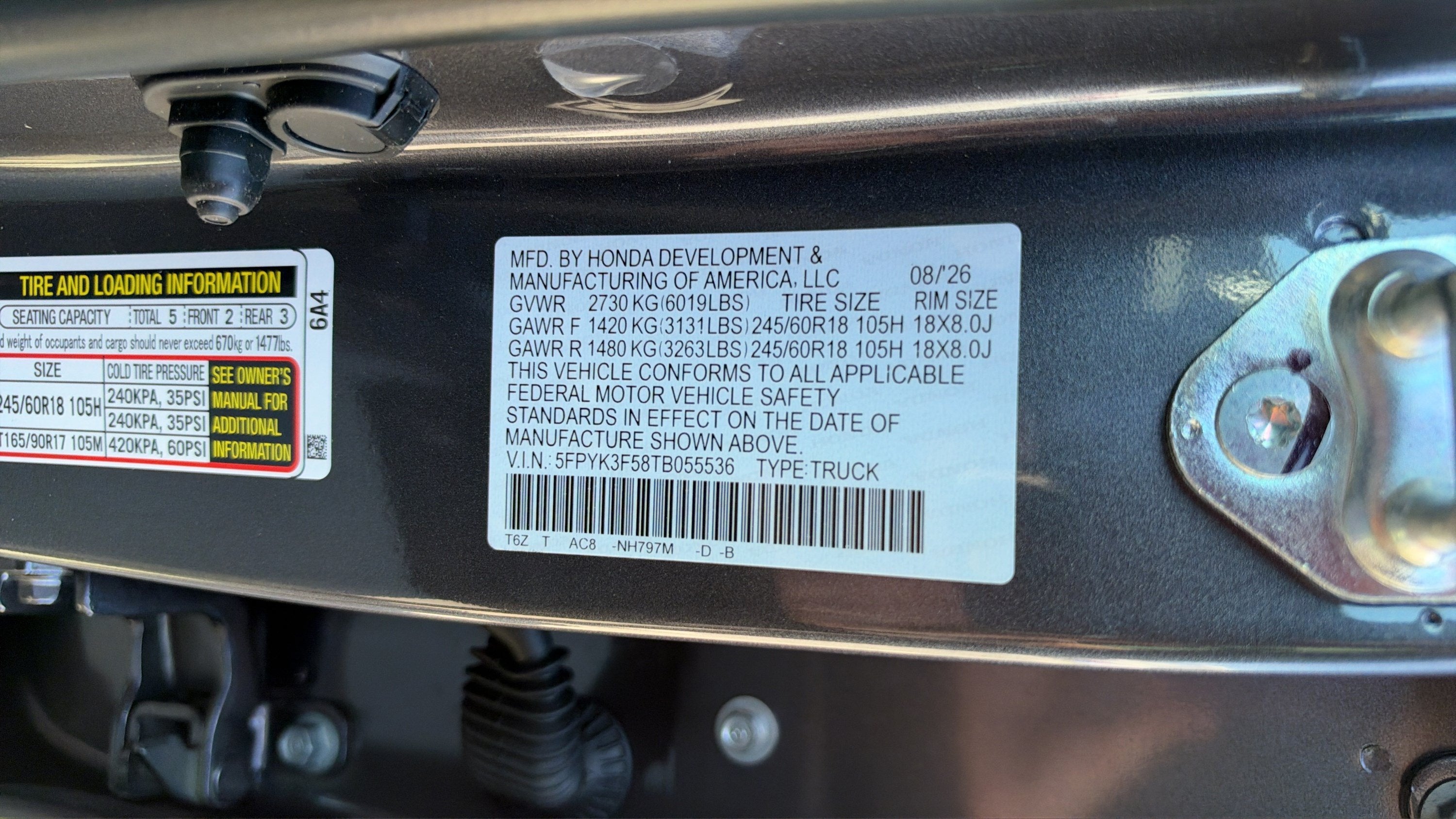 2026 Honda Ridgeline RTL
