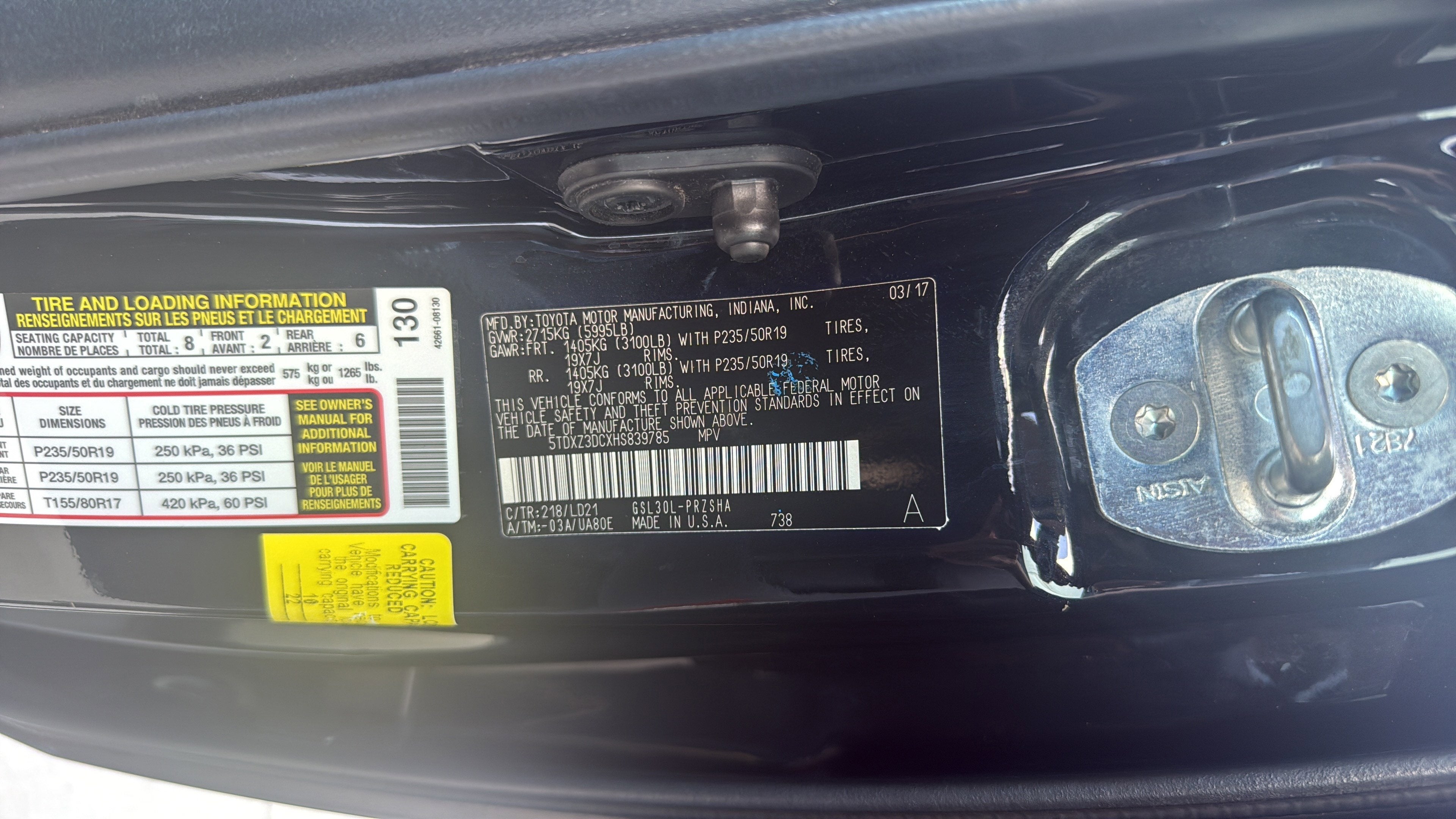 2017 Toyota Sienna SE