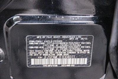 2015 Subaru XV Crosstrek Limited