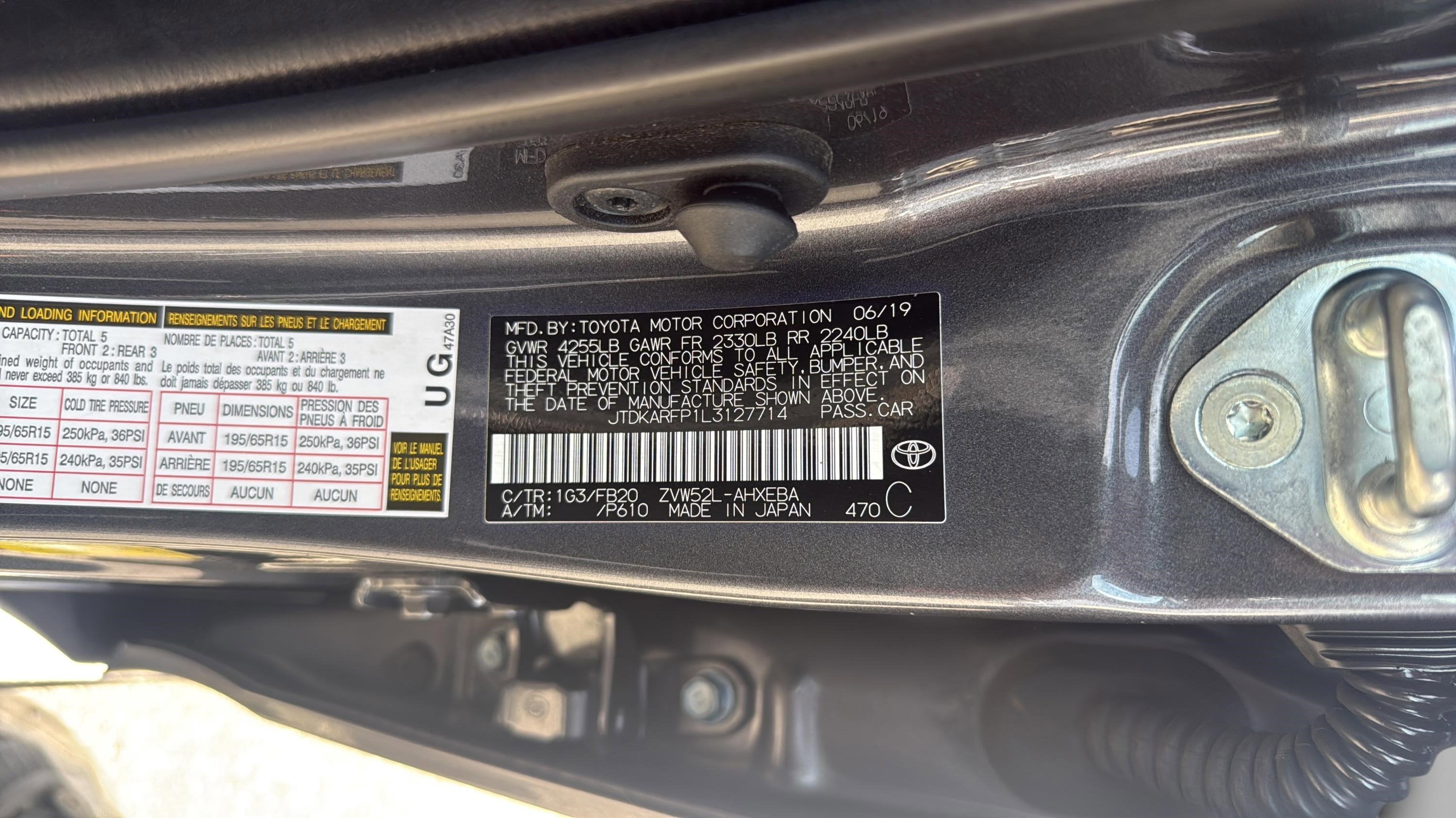 2020 Toyota Prius Prime LE